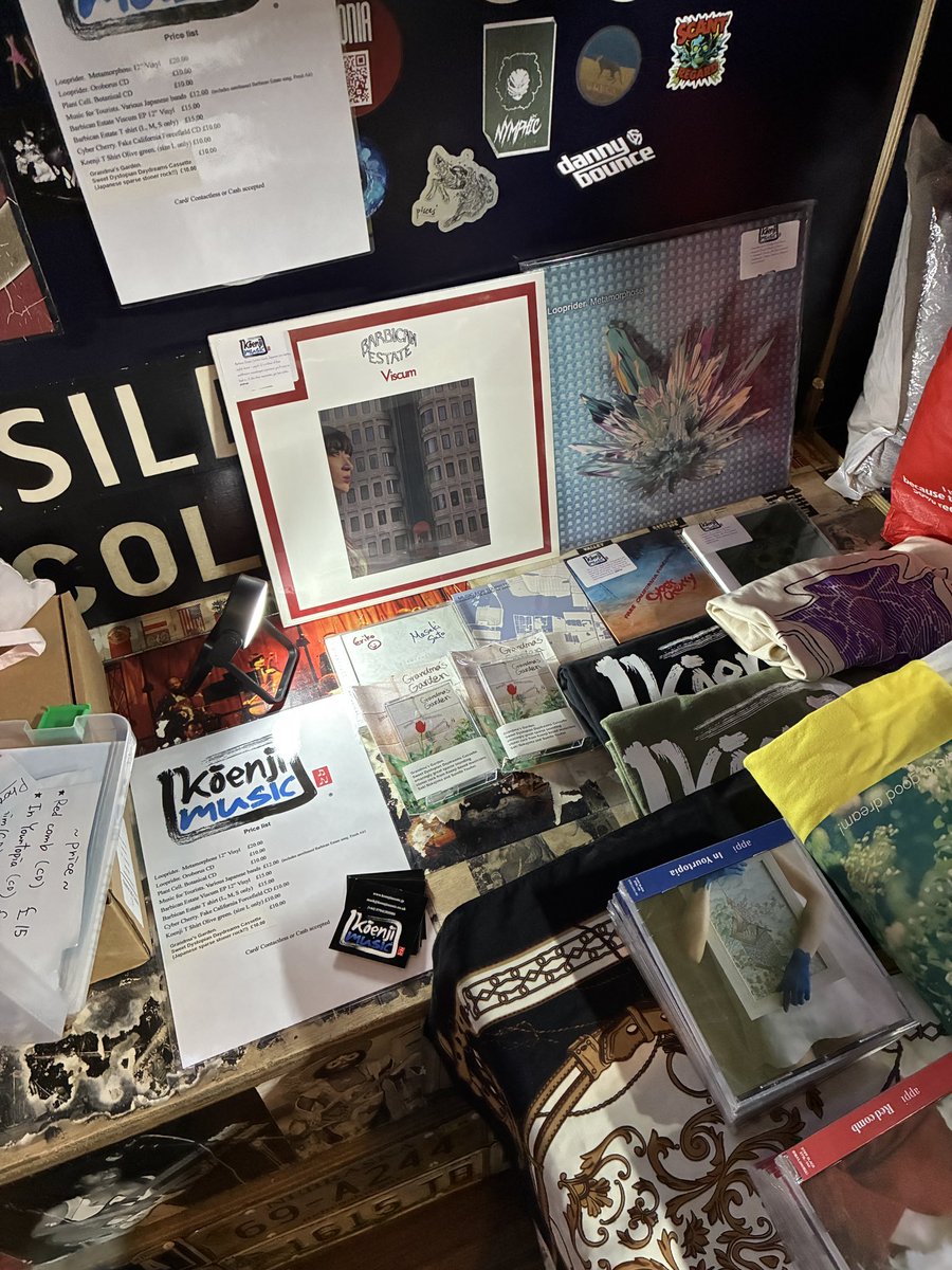 eastlmark's tweet photo. Last show on the @appi_jpn  tour

私はこれが終わってほしくない‼️
Soundcheck and merch ready. Should be a good one to finish with as it’s with @berenyi_miki @HotBoxLiveEvent https://t.co/GXGr2WEsS7