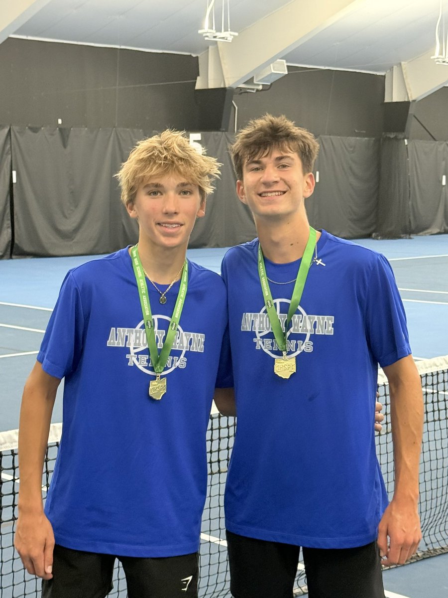 AWGenerals1's tweet photo. 🎾 🚨 
Congratulations to Will Black and Brody Sutto! District Doubles Champion and will head to the State Championship! 
@AWBoysTennis https://t.co/4wi2q9CDYx