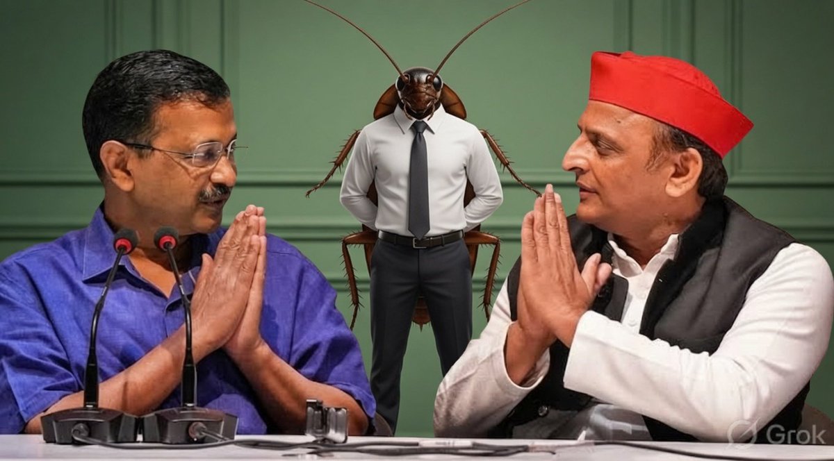 awesh29's tweet photo. समाजवादी पार्टी ने दिल्ली विधानसभा चुनाव में आम आदमी पार्टी का सपोर्ट किया था।अब सुनने में आ रहा है कि आम आदमी पार्टी और सपा मिलकर यूपी का चुनाव लड़ेंगे। मुझे नहीं लगता जहां आप होगी वहां कांग्रेस होगी।

आम आदमी पार्टी यूपी में सपा के साथ लड़ेगी तो अपने बच्चे कॉकरोच को सपा को फ्री में देगी। बहुत मजा आने वाला है।