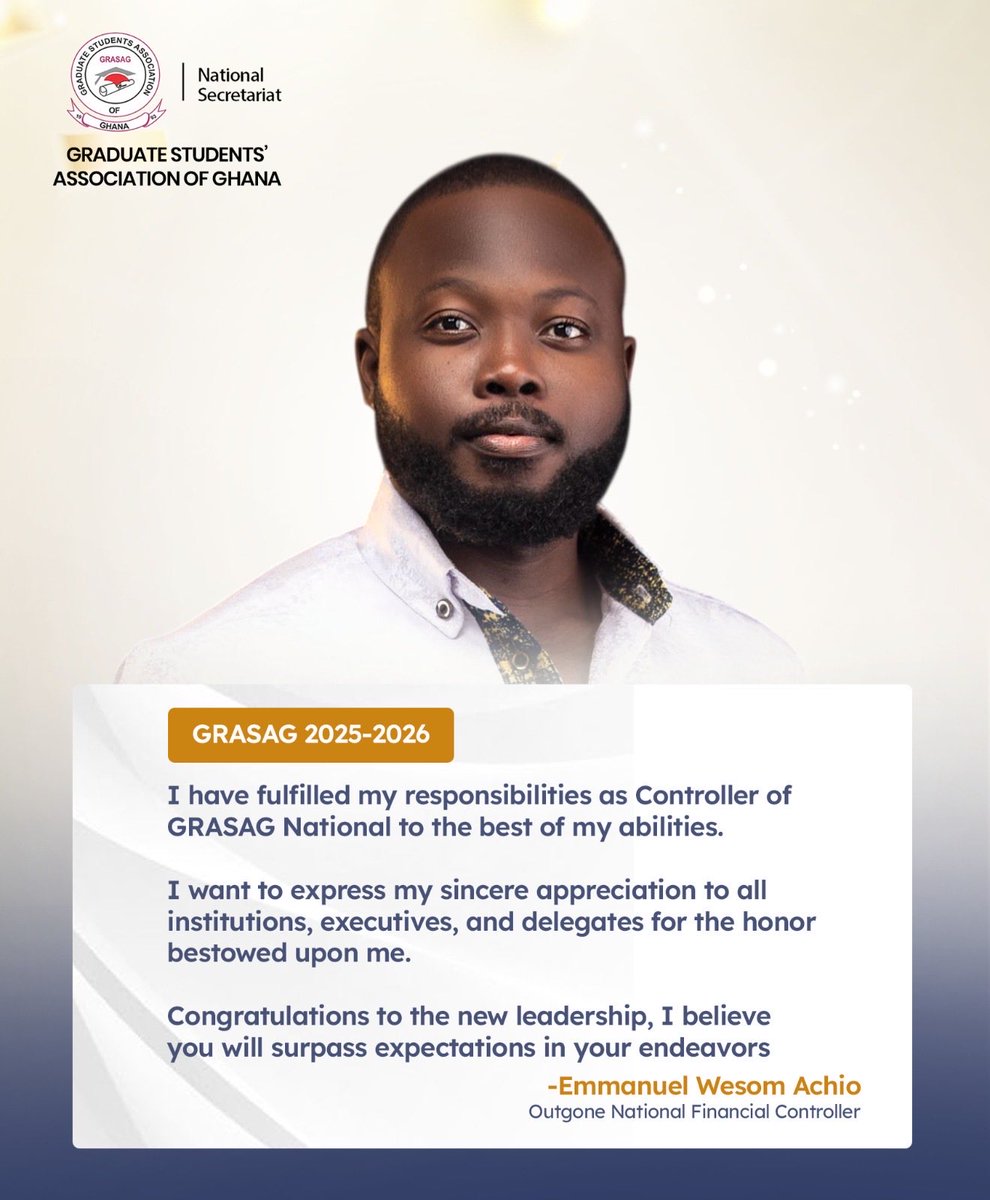 Wesom_Achio's tweet photo. It’s done….Thank you GRASAG for the opportunity.

Time for business 🤝🏽 https://t.co/patQFRwiWT