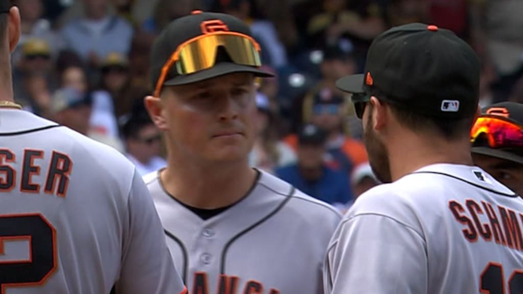 ballsusacsports's tweet photo. BREAKING: According to my very reliable sources, tension is rising in the #sfgiants locker room. An insider has told me that DH Casey Schmitt has belted 3B Matt Chapman for being straight recycled garbage since their original confrontation incident. https://t.co/WaUUAhDK03