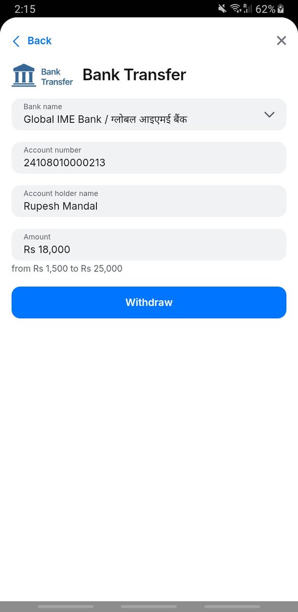arjun_bist75482's tweet photo. @1winIndia This is a Fraud ,My withdraw not credited on my bank Account my user id-364387891 Contact support is So Whorst creat a ticket and it has Already exceed the time ticket Is Expired but still not Credited money on bank Account. This peoples are Scamming to innocent people https://t.co/rCus6h06Dt