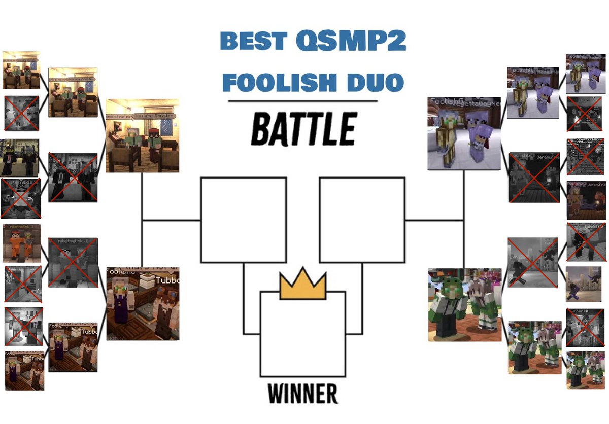 deelixlah's tweet photo. ROUND 3 

#qsmp2 #estupiduo / #sharkflower #fobo #buildduo / #fooligetta #starduo 

vote in replies !! and may the odds be ever in your favor https://t.co/2fIoIq8WUQ