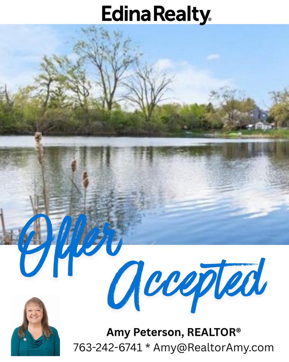 RealtorAmyMN's tweet photo. Relocating can feel overwhelming, so I love helping clients make a smooth move to Minnesota. After multiple offers, these buyers found something even better - lake views, sunsets and an amazing community. Grateful to guide them home! #MinnesotaRealEstate #Relocation #RealtorAmy https://t.co/4WmgY5SGhZ
