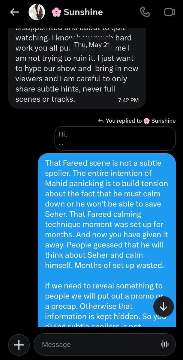fazoolbaat's tweet photo. Everytime I think I don't have to log into this account and write a thread anymore, I am proven wrong. Since Blessy won't let me rest, here are the screenshots of my dm exchange with him/her.
#SeherHoneKoHai https://t.co/ioU1Nse17x