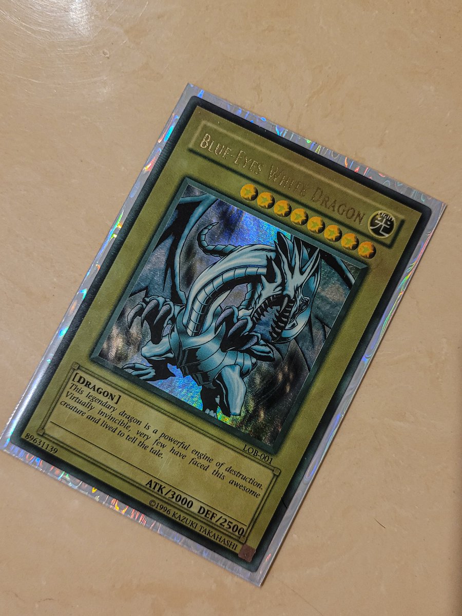 LOB-001 Blue-Eyes White Dragon. Wavy Max Faded. #yugioh #