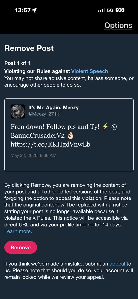 Banned Meezy tweet media