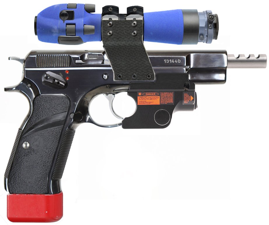 LumMagnum's tweet photo. Ive been playing the brigador killers demo and I wanted to make a pistol in the aesthetic of the game 

''Vicente'' M75 Machine Pistol 9x19mm Parabellum https://t.co/itaVLqUvJ6