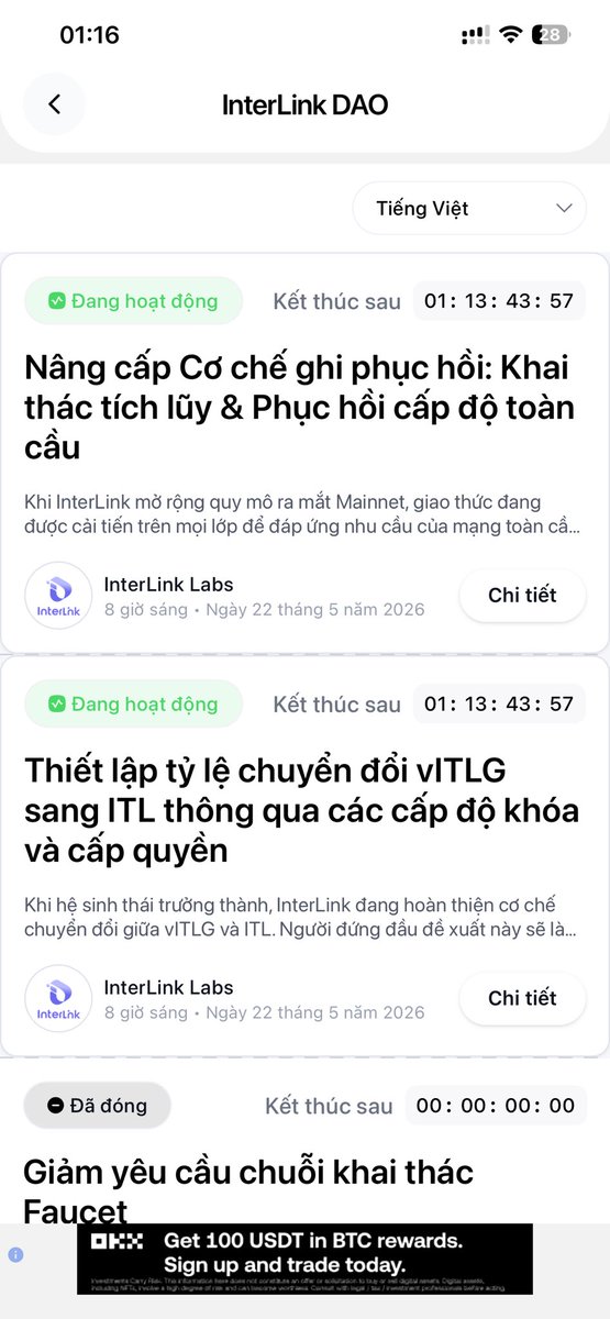 nvthuinterlink's tweet photo. 🔥 CƠ HỘI ĐỊNH HÌNH HỆ SINH THÁI INTERLINK — BỎ PHIẾU NGAY! 🔥

👉 Nhập mã để bắt đầu:
 🌟 Mining code: ⁠0971475972⁠
 🌟 Wallet invite code: ⁠DEHK9TF5⁠
#InterLink #ITLG #ITL #InterLinkActiveBounty3 https://t.co/2s1g9xawNf