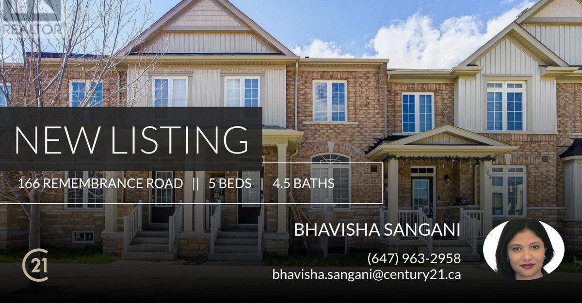RealtorBhavisha's tweet photo. 📍 New Listing 📍 Take a look at this fantastic new property that just hit the market located at 166 Remembrance Road in Brampton (northwest Brampton). Reach out here or at (647) 963-2958 for more information!

Listed by Pal Multan... https://t.co/JMKg3EHuJa https://t.co/zgafx7TU3i