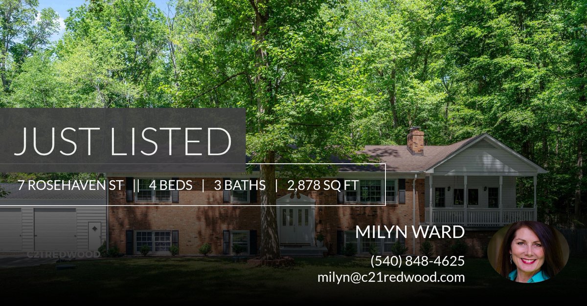 MiLynWard's tweet photo. 📍 Just Listed 📍 Take a look at this fantastic new property that just hit the market located at 7 Rosehaven St in Stafford. Reach out here or at (540) 848-4625 for more information!

Listed by Kathryn Brown

MiLyn Ward
... https://t.co/Q5st2zAE6L https://t.co/Iy6O2ERFRT