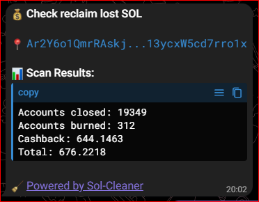 Sol-Cleaner tweet media