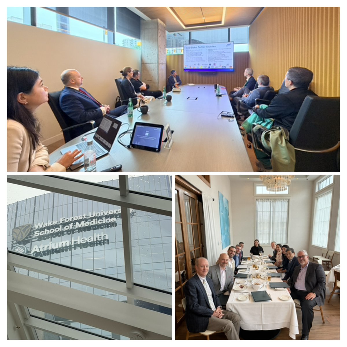PatricioPolanc0's tweet photo. This week we had the privileged to host the @SocSurgOnc executive leadership team, president @KennethTanabeMD , president-elect @TariKingMD  and CEO @pstellastar4 at IRCAD North America  @AtriumHealth  @wakeforestmed in Charlotte, NC.  We had very insightful and productive discussions in how to advance the field of surgical oncology innovation, education, training and research through the strengthening of academic centers, societal and industry collaborations in healthcare.

Also grateful for the visit of @advocatehealth Cancer Service Line leaders: JosephWeber, Nikolaos Dallas, MD,@WesleyPapenfuss  and the leadership of Dionisios Vrochides, MD, PhD, F, @BrentDMatthews & @mpdrc  🙏