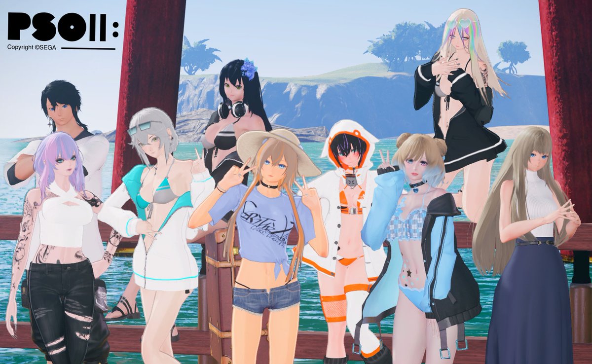 tama9798's tweet photo. チムメン達と📷️✨️✨️
#Leork
#PSO2NGS_SS
#メンテの日じゃないけどssを貼る https://t.co/5i36Gd2lQR