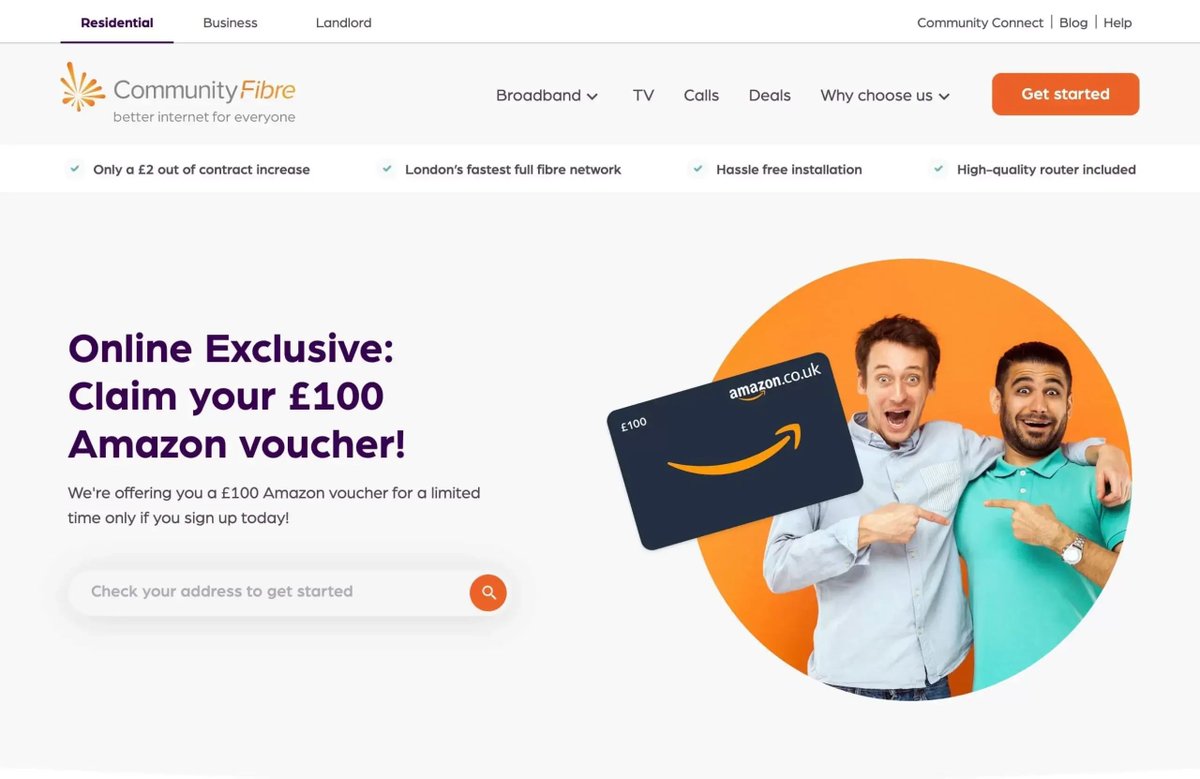 www_web_tips's tweet photo. Community Fibre Deal - up to £100 Gift Card  (London) 💻🎁

If you’re in London and your broadband contract is ending, this is one of the best fibre deals I’ve seen right now 👇

👉 Full details here: https://t.co/eLGMCHeVUI

#CommunityFibre #BroadbandDeals #Internet https://t.co/4SwPsaxMfQ