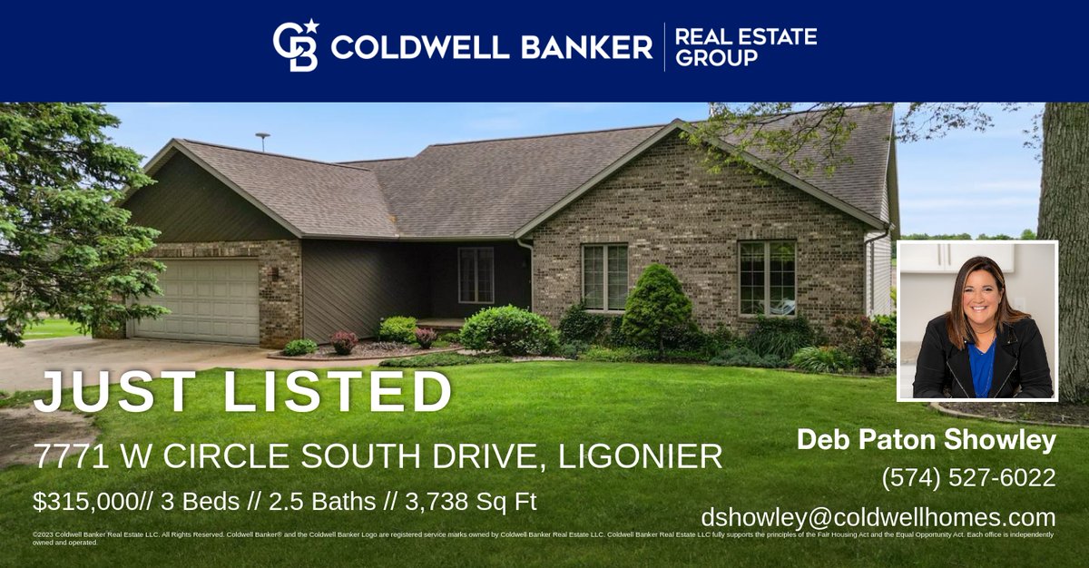 debpatonshowley's tweet photo. 📍 Just Listed 📍 Take a look at this fantastic new property that just hit the market located at 7771 W Circle South Drive in Ligonier. Reach out here or at (574) 527-6022 for more information

@DebPatonShowley https://t.co/PB9saqfLZP https://t.co/adHfHZD2O4