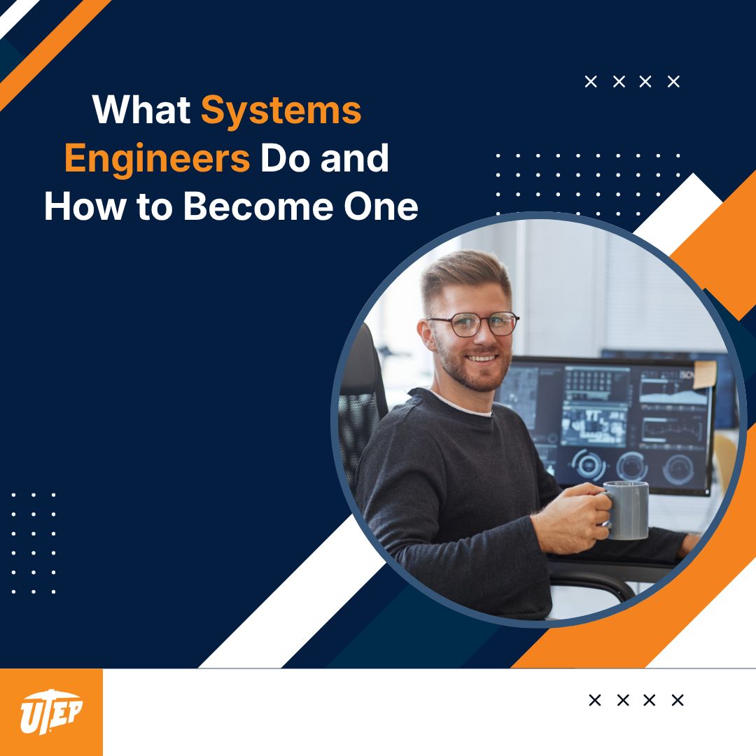 UTEPConnect's tweet photo. Not all engineers build systems—some make them work together.

Systems engineers connect technology, teams and strategy to solve complex problems and drive innovation across industries.

Curious how to break into this high-impact field?

Learn more: https://t.co/PWrCwNDWQF https://t.co/1wNsDDggE6