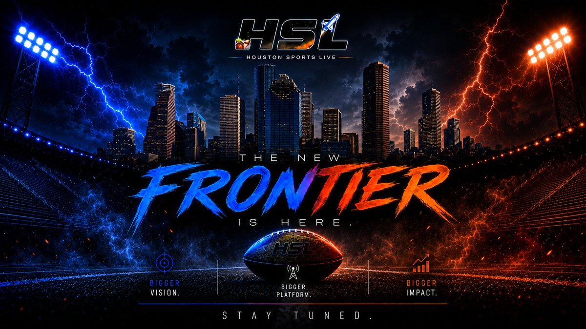 HSLive_713's tweet photo. ⚡️ The New Frontier Is Here. ⚡️

Something bigger is building for this football season.

Stay tuned.

#HoustonSportsLive #TXHSFB https://t.co/oIqML1zG0b
