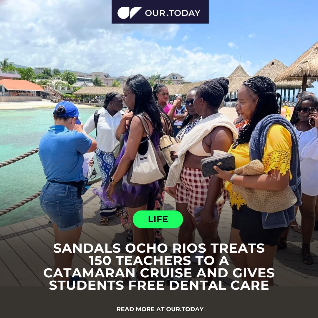 Our_Today_News's tweet photo. Sandals Ocho Rios treats 150 teachers to a catamaran cruise and gives students free dental care

Read More
https://t.co/HcwG8KeLh4

Photo: Contributed⁠
⁠
Follow us:⁠
FB: https://t.co/VDj3N5dpLz⁠
YouTube: OurToday⁠
X: Our_Today_News⁠
IG: @ https://t.co/EBLa0oxUUJ⁠
TikTok: @ourtodaynews⁠
⁠
#OTLife #sandals #teachersday #catamaran #spa