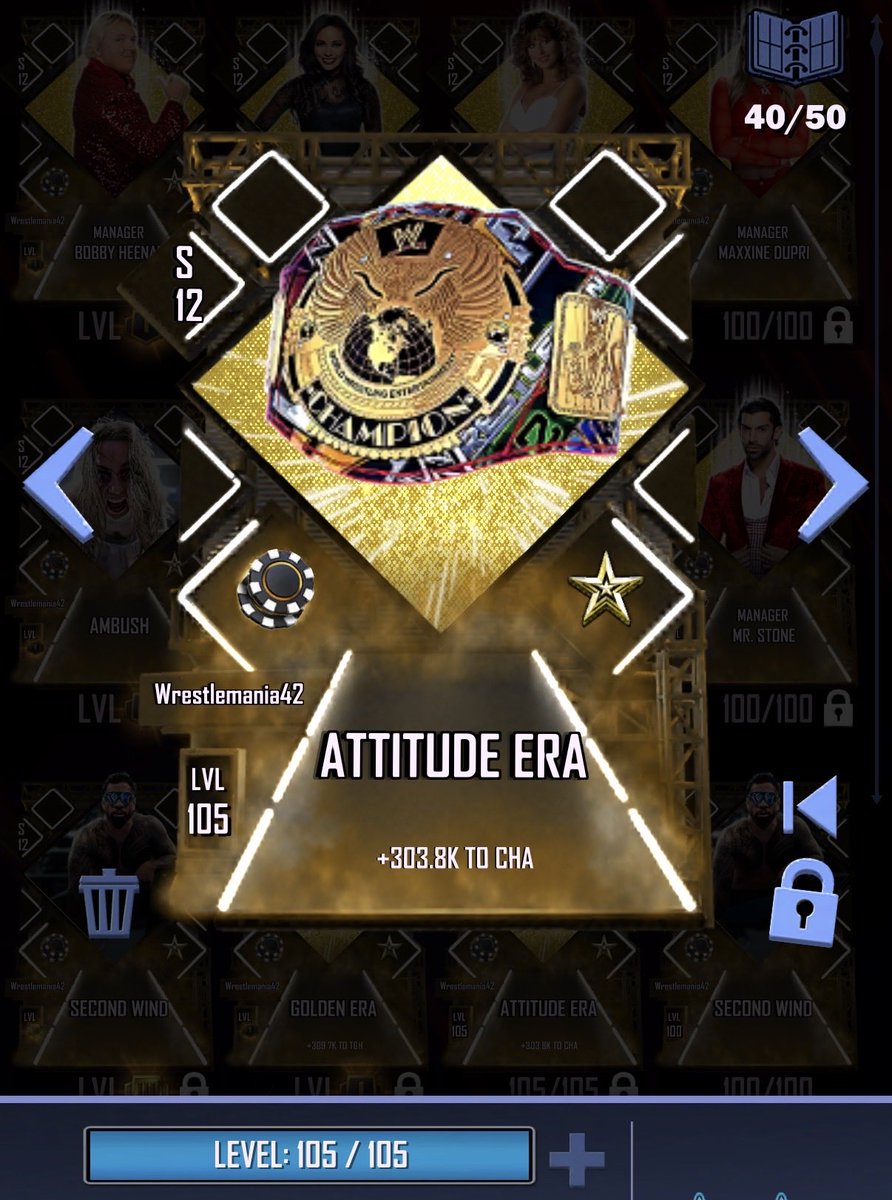 Drop11288798's tweet photo. @deadlyzorgo @WWESuperCard Who cares about a modern era belt when you have a perfectly fine Attitude Era belt (that needs fortifying) lol https://t.co/qP3YFCW5tq