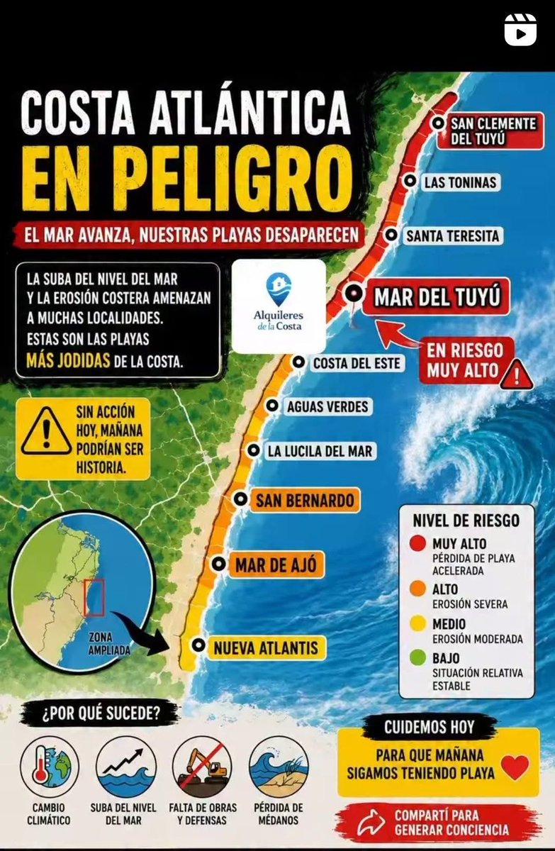 chechu_amore's tweet photo. Nuestra costa está en peligro por favor ayuden a esa gente que muchos ya perdieron sus casas, que devuelvan la arena que se robaron y vuelvan a poner los médanos que sacaron @JMilei @Kicillofok https://t.co/Hek9pSBlrW