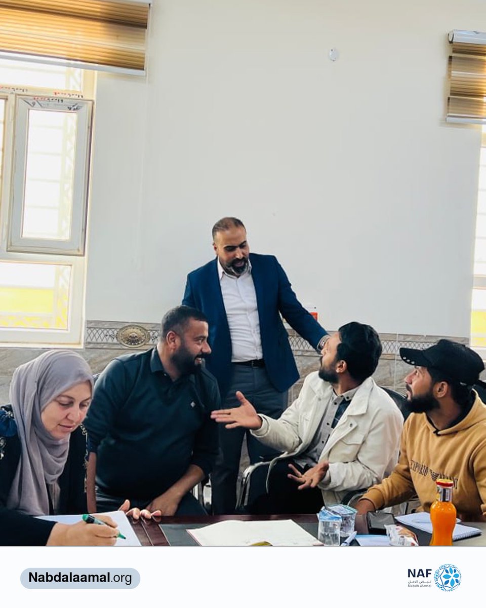 nbdhalamalorg's tweet photo. تواصل مؤسسة نبض الأمل تنفيذ جلسات الحوار المجتمعي في قضاء الرمانة ضمن مشروع “تعزيز التماسك الاجتماعي من خلال إعادة الإدماج نحو مجتمعات سليمة ومرنة” الممول من المنظمة الدولية للهجرة، بمشاركة العائدين والمجتمع المضيف لتعزيز التعايش السلمي وتقوية الروابط المجتمعية https://t.co/yEpVifapeg