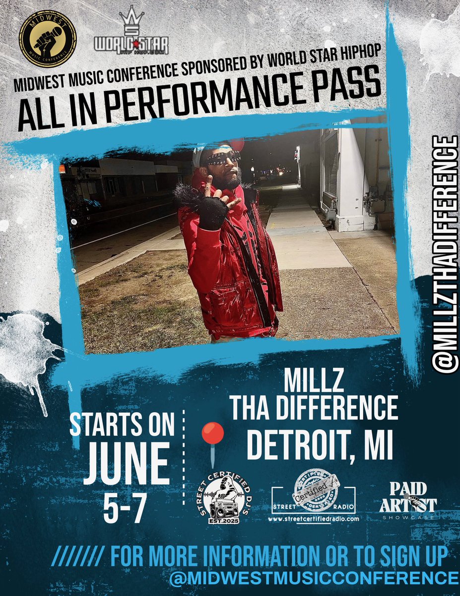 ThaRealMTD's tweet photo. I Wanna Personally Invite You To My Next Events
(Save The Dates - June 5th - 7th) 
The Midwest Music Conference is back and headlining the whole week is yours truly! Beat me there don’t meet me there, you don’t wanna miss it. 
3 Days, 5 Stages, Networking Opportunities https://t.co/7fSIvsYAos