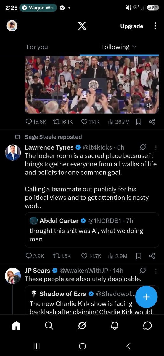 thedonhill's tweet photo. @ElectClayDavis @TheEntertainah What a true athlete thinks and understands about what makes a great team.
Carter better figure it out quick or he'll be gone quick. Harbaugh won't put up with that nonsense. https://t.co/pGwoMI7Ths