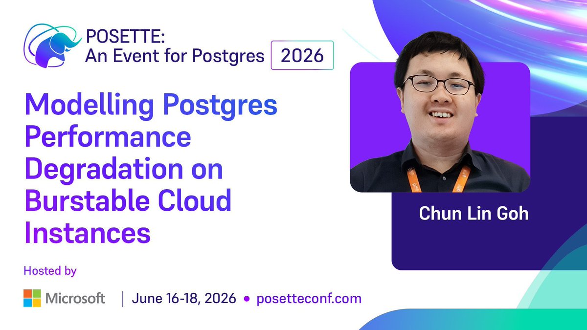 POSETTE: An Event for Postgres 🌟 🎥 #PosetteConf tweet media