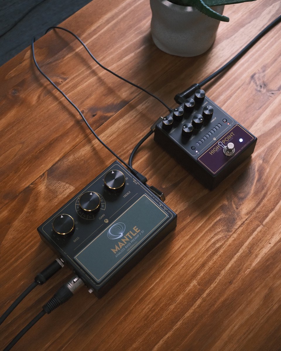 WalrusAudio's tweet photo. Could this be your whole bass rig? What else would you add?
🎚️ Highpoint Analog Optical Comp
🛠️ Mantle Analog Bass Preamp // DI https://t.co/AAVGA8ccxn