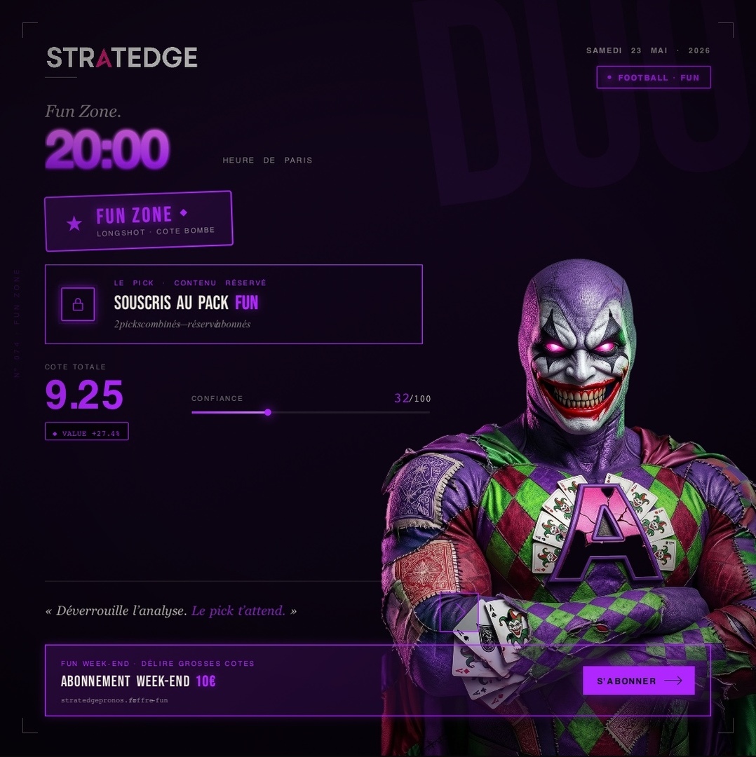 StratEdge Pronos 🔞 tweet media