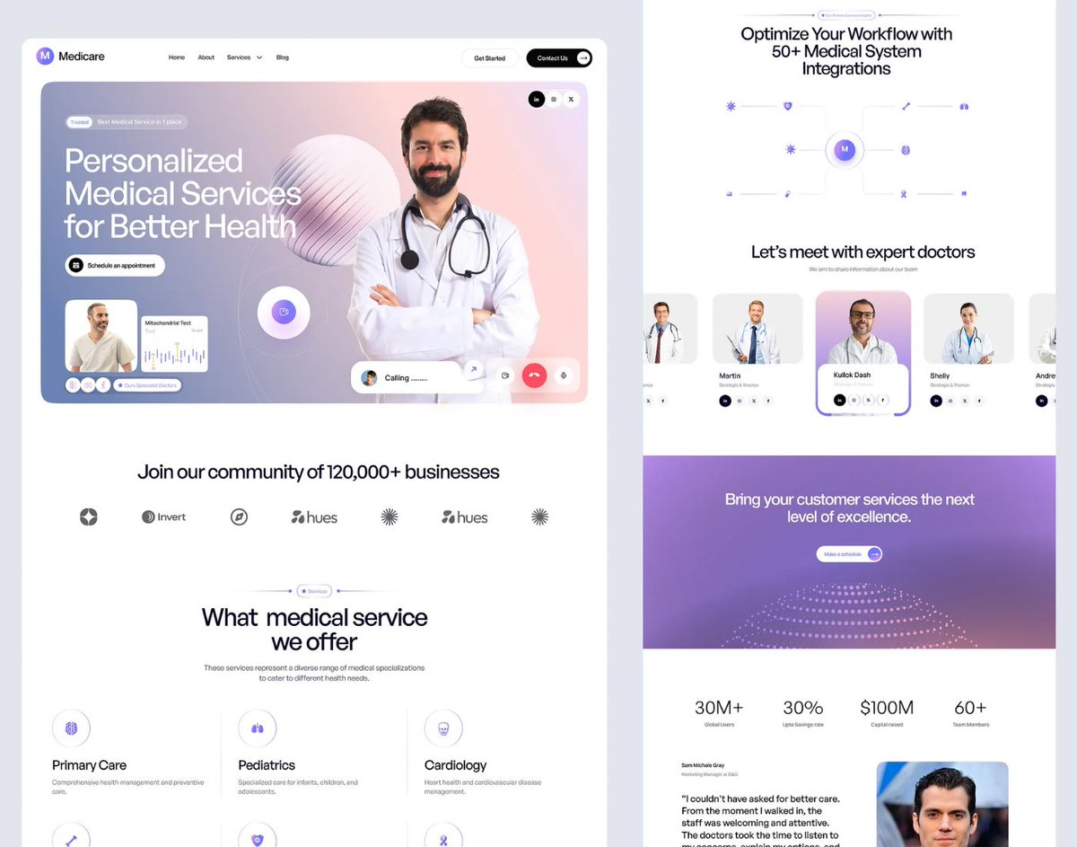 jamiruddinjoy's tweet photo. Medical Healthcare Website 

Clean and professional healthcare website designed to improve patient trust and online presence.

Need a similar website for your business? Let’s work together!

https://t.co/q97CzduimV
#HealthcareWebsite #MedicalDesign #JamirUddinJoy #ClientProject https://t.co/sFMEPqhH0z