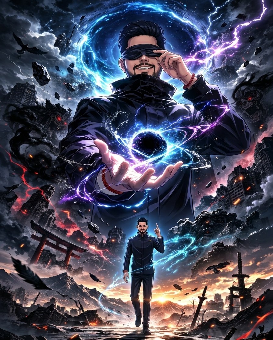 IMKTech5's tweet photo. Kya m khud ka anime bnau ? 

#anime #newindiaanime #imktech #trending https://t.co/xtjbkybcER