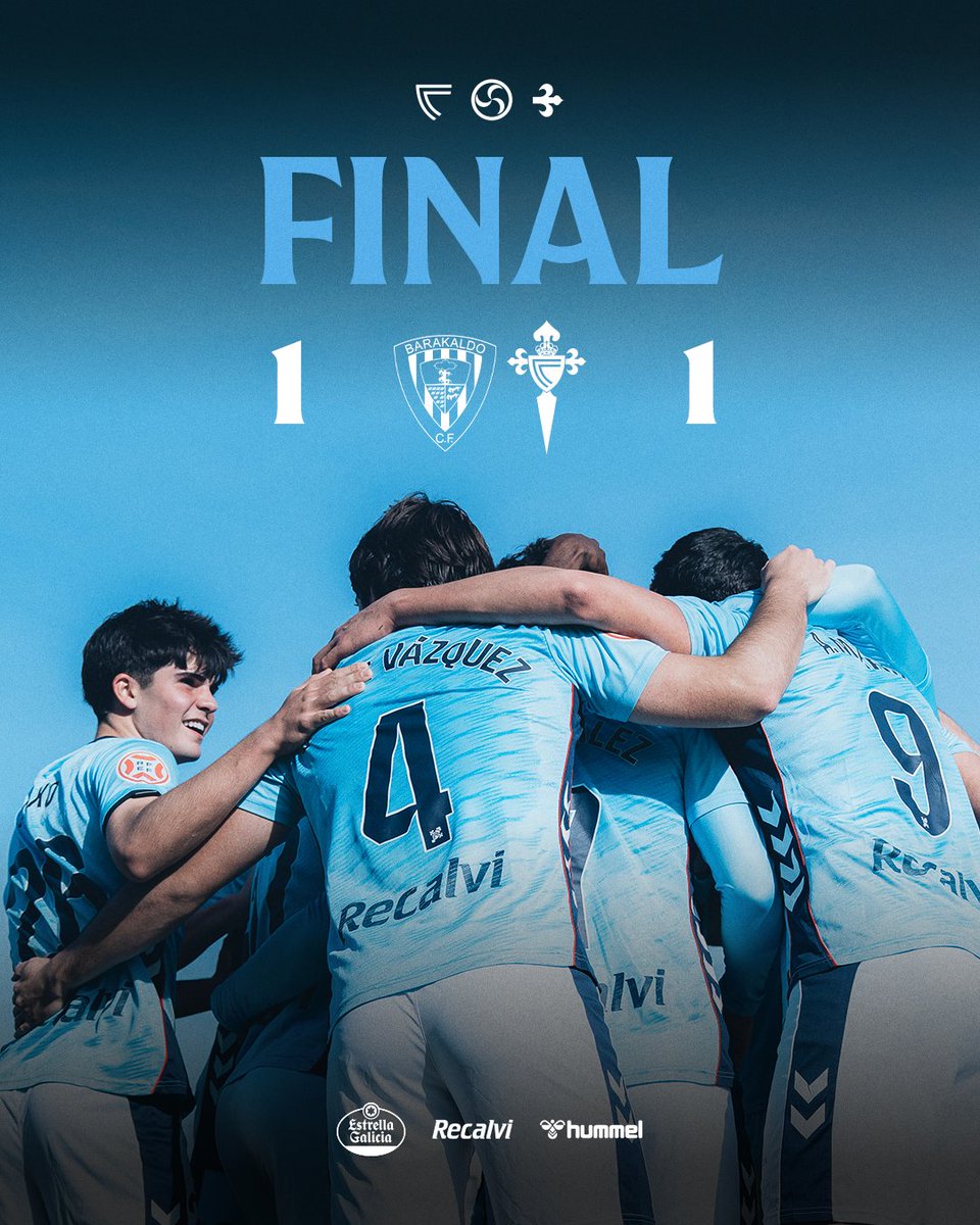 CanteiraCeleste's tweet photo. 𝑺𝑼𝑩𝑪𝑨𝑴𝑷𝑰𝑶́𝑵𝑺! 😍

Pechamos a tempada con 65 PUNTAZOS e facemos historia proclamándonos SUBCAMPIÓNS da @Primera_RFEF! 🩵 Un equipo para sentir un verdadeiro orgullo. Un equipo FEITO NA MADROA. 

#BarakaldoCeltaFortuna ⋄ #PrimeraFederación https://t.co/A9pT8xiKJJ