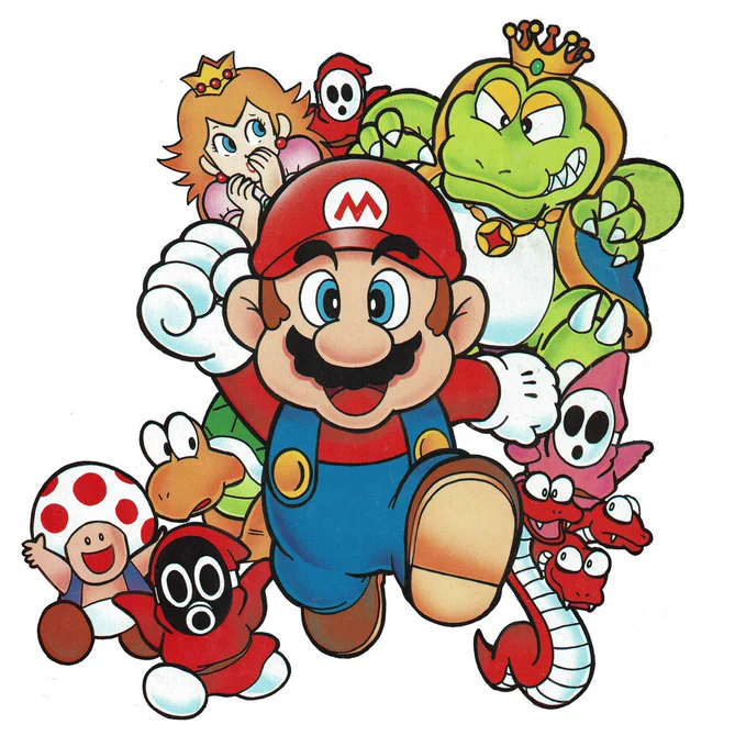 those german club nintendo comics have one of my favorite designs for mario
