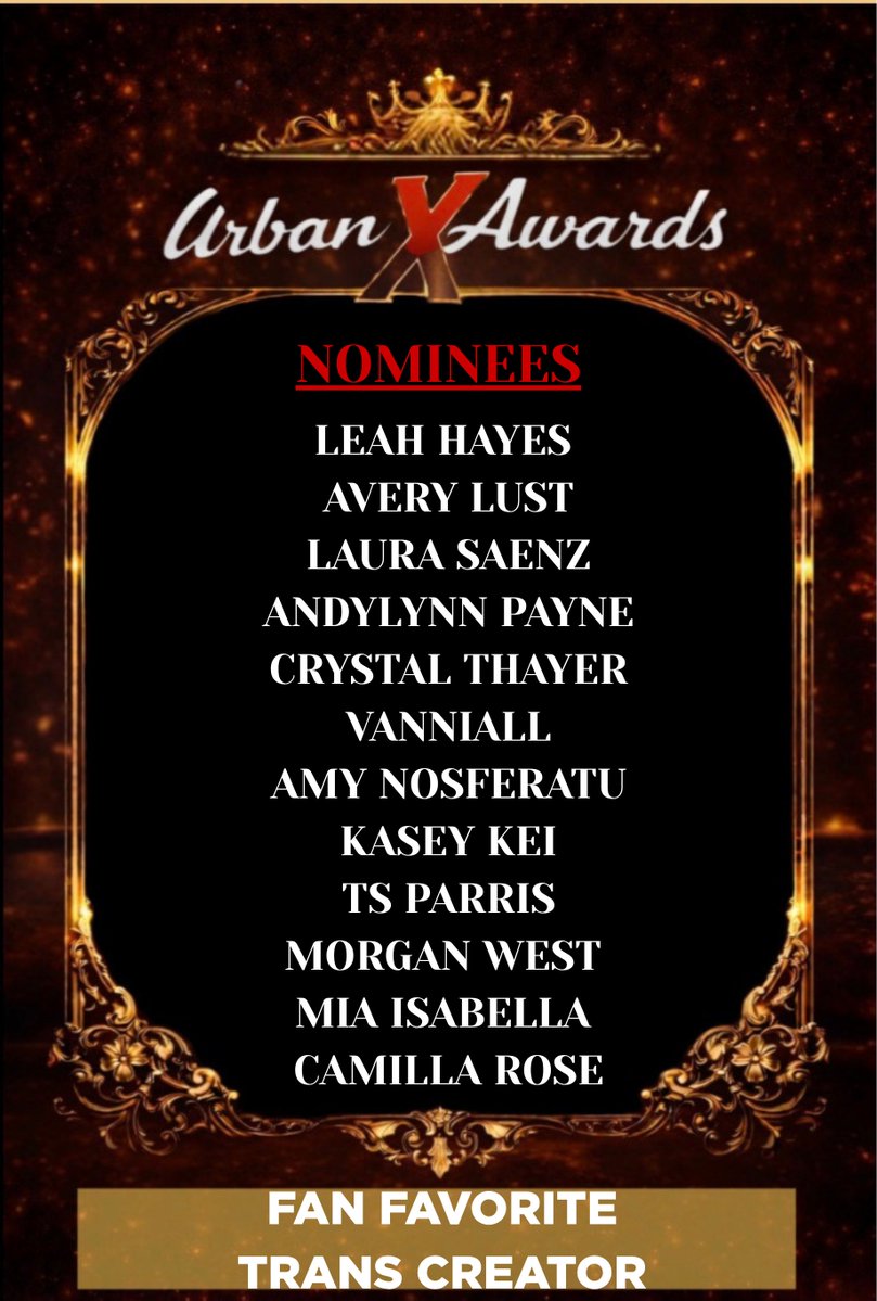 The Urban X Awards tweet media