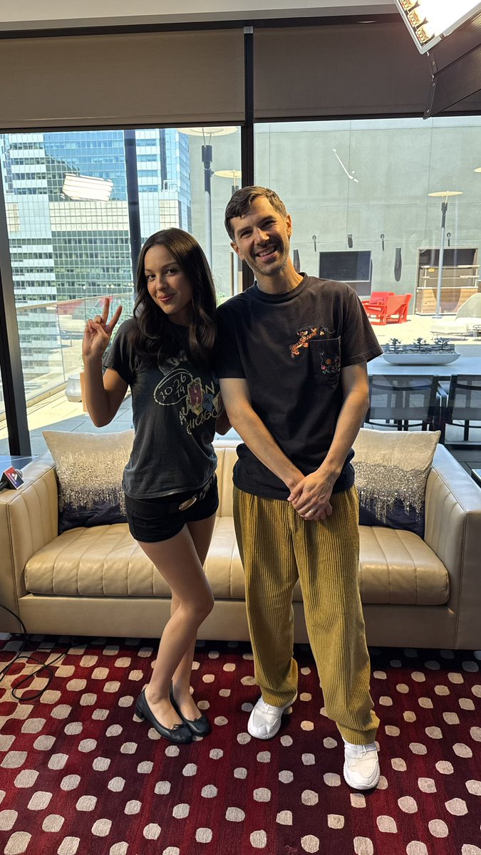 MikeAdamOnAir's tweet photo. Olivia Rodrigo and I ♥️ https://t.co/s0vDk3GmVv