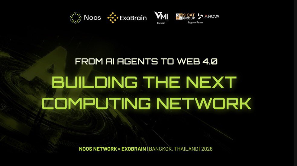 Ter_Ry18's tweet photo. The Noos × ExoBrain Thailand AI × Web4.0 Summit concluded successfully, bringing together builders, developers, and AI innovators to discuss the future of decentralized AI infrastructure🌏🤖

@NoosProtocol @ExoBrainAGI

#NoosNetwork #Exobrain #AIAgent #AGI #Web4

🧵 👇 https://t.co/UwRwwWuP3j