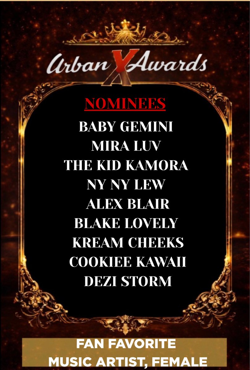 The Urban X Awards tweet media