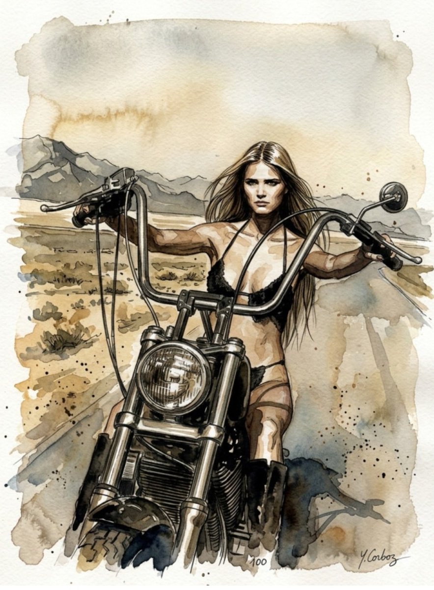 Tybaldo82's tweet photo. Like a true nature's child
We were born, born to be wild
We can climb so high
I never wanna die...
#Stepenwolf
#art by Carmen Kass https://t.co/JeRP8VJlnc