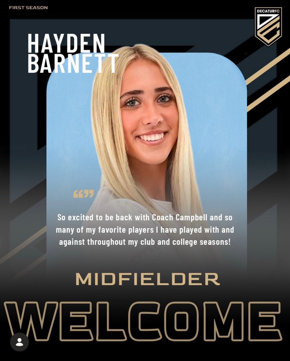 HaydenB2025's tweet photo. Love getting to play with @Decatur_FC_WPSL this summer! Won our first game vs TN United 8-0. https://t.co/tSRdJFqK0Q