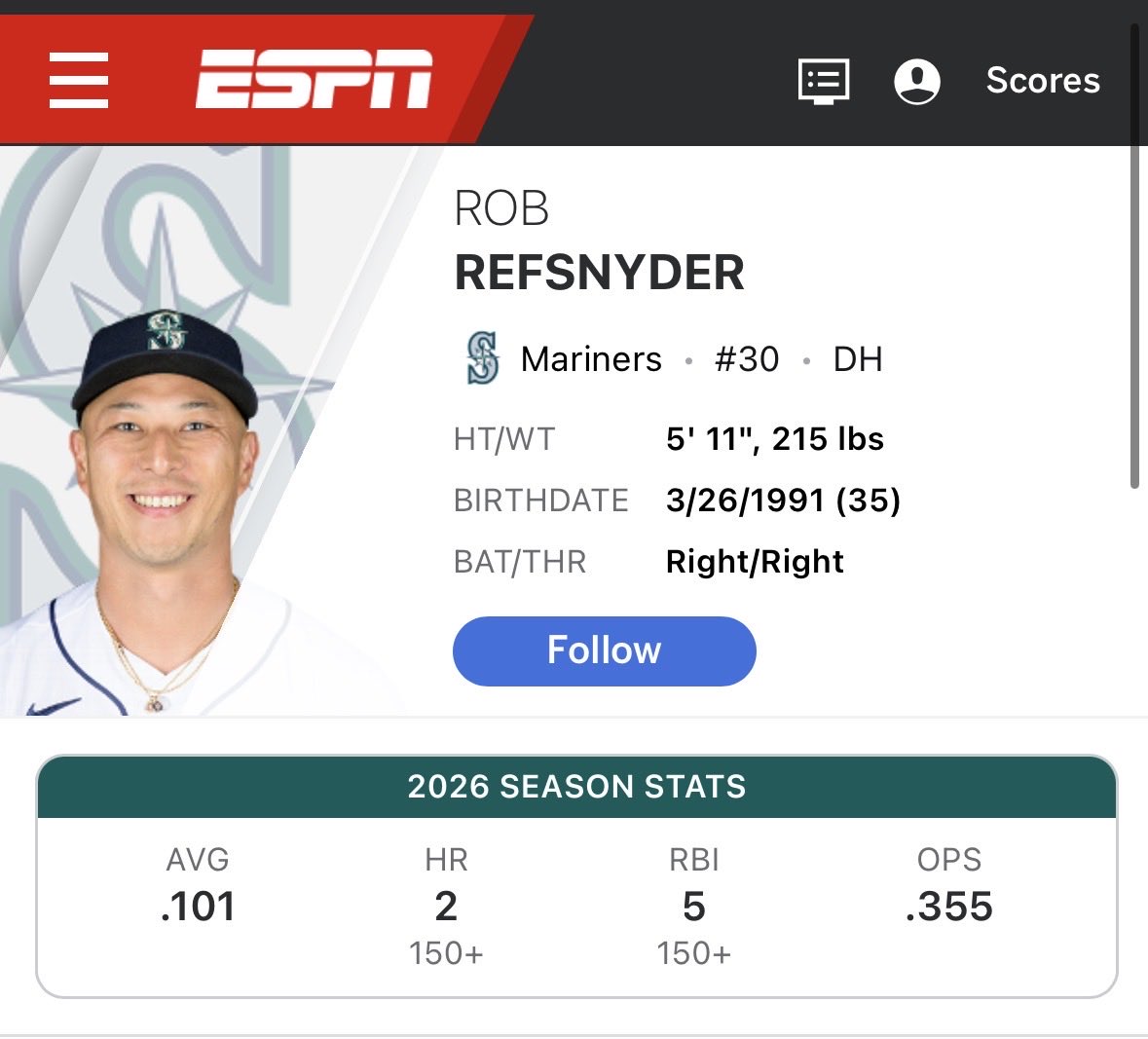 Despaired Mariners Fan tweet media