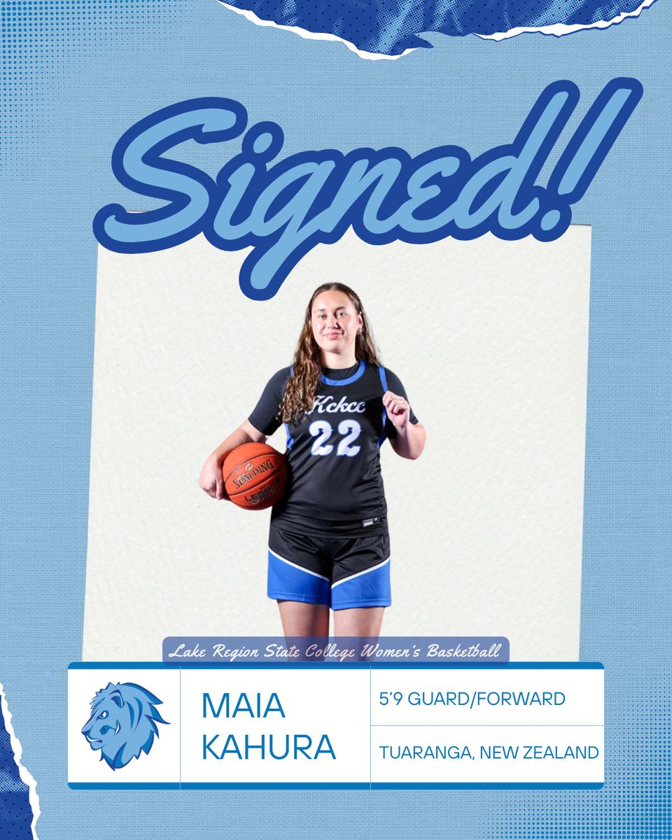 LRSCWBB's tweet photo. Let’s go!!! Big welcome to JUCO transfer Maia Kahura!! Excited about the experience Maia brings with her and ready to see her make an impact as a Lady Royal! 🔵⚪️

#RoyalPride 🦁🏀 https://t.co/vTj9A2a4w1