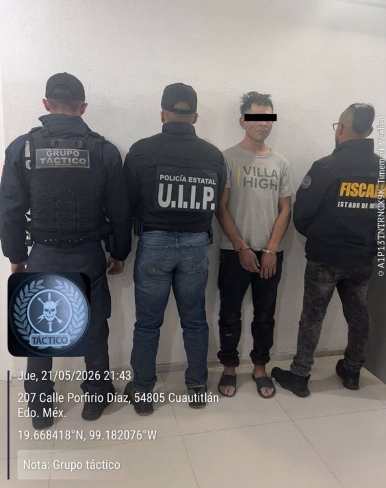 h_conexion's tweet photo. 🔴 #Entérate | Elementos de #Seguridad de #CuautitlánIzcalli, en coordinación con autoridades estatales, lograron #detener a un hombre señalado como probable responsable de #homicidio y ataques armados🚨Lee la nota completa👇
https://t.co/40x0sYAtBu https://t.co/cVWtsdnKWP
