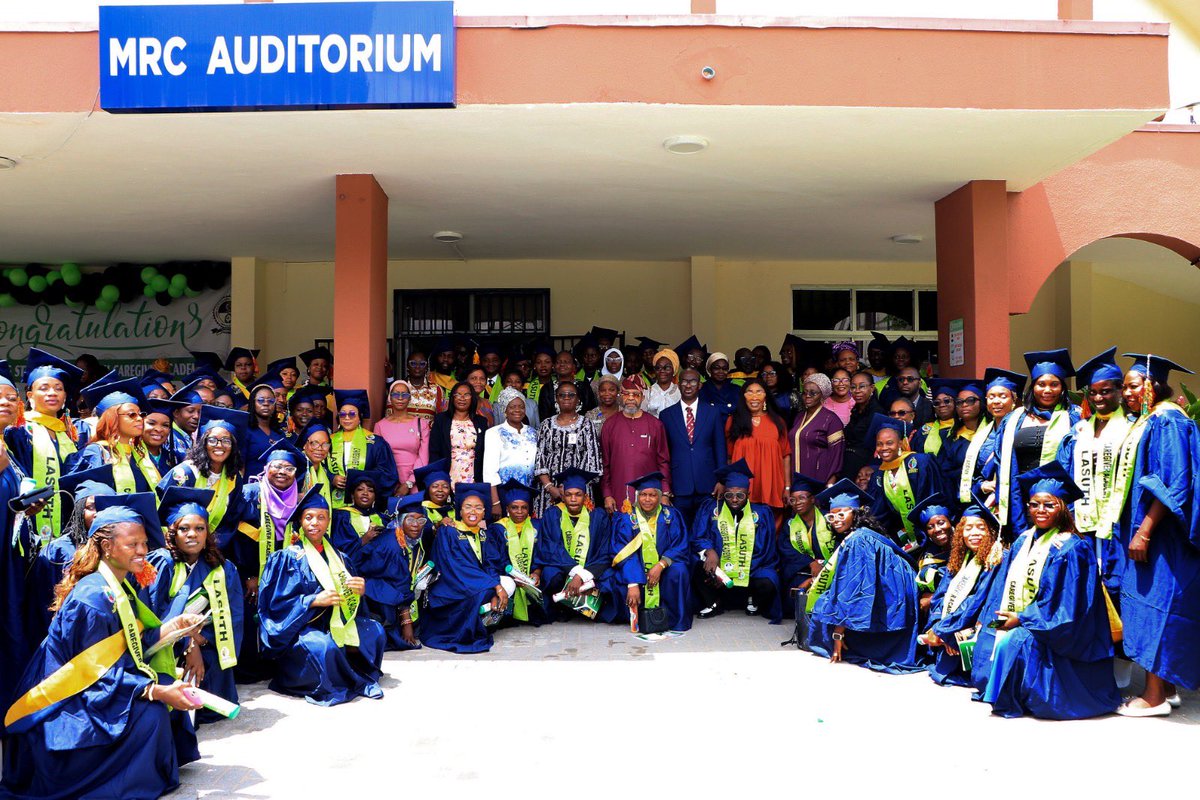 followlasg's tweet photo. LASUTH CAREGIVERS ACADEMY HOLDS FOURTH COHORT GRADUATION 

The Lagos State University Teaching Hospital (LASUTH) has graduated a new set of students from its Caregivers Academy during the fourth cohort graduation ceremony held on Thursday, May 21, 2026, at the MRC Auditorium, LASUTH.

A total of 98 students completed the programme. The ceremony was attended by LASUTH executives and members of the top management committee, heads of institutions, heads of departments and units, faculty members, parents, and relatives of the graduands.

The Chief Medical Director, Prof. Adetokunbo O. Fabamwo, congratulated the graduating students and commended the Head of the Academy as well as the resource persons for their dedication and commitment to imparting valuable knowledge and skills to the students.

In his address, Prof. Fabamwo reflected on the growing demand for home care services in developed countries due to their ageing populations. He noted that many Nigerians who migrated abroad to take up caregiving jobs often lacked formal training because caregiving was wrongly perceived as a menial profession that required little or no specialised knowledge. 

According to him, this informed the decision of LASUTH management to establish the Caregivers Academy to train and produce skilled caregivers equipped with professional competencies, ethical values, and knowledge of the legal implications of caregiving.

The CMD further explained that management considered the moral dilemma surrounding the training of young people who might eventually relocate abroad for employment opportunities. However, he stated that every individual has the right to maximise available opportunities globally. 

He added that LASUTH subsequently partnered with an international institution, John Academy, to enable graduands to obtain internationally recognised certification in home care services.

Prof. Fabamwo told the graduands that a new horizon had opened for them, offering opportunities for both local and international engagements. He proudly disclosed that LASUTH currently employs graduates of the academy who are willing to provide care services within the hospital. 

He encouraged the graduands to utilise the knowledge and skills acquired to improve lives and provide compassionate care to those in need. He also urged them to uphold the values of excellence for which LASUTH is known.

@jidesanwoolu @drobafemihamzat @LASUTHikeja @gbenga_omo @gboyegaakosile @LanreBajulaiye @BarrBimbola @Mr_JAGs @Riddwane
#AGreaterLagosRising 
#LASG