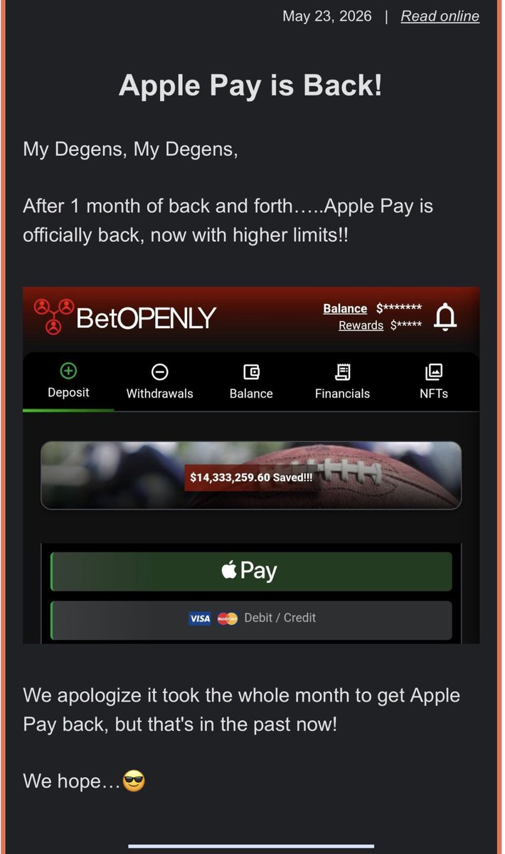 BetOpenly.com tweet media