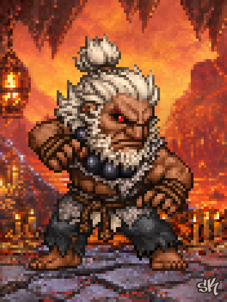 sadeceKAAN's tweet photo. PIXEL FIGHTERS - AKUMA (young &amp; old) 
@StreetFighter
#streetfighter6 #akuma #gouki https://t.co/UwZLsnQ9Dm