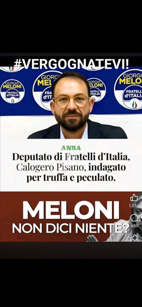 RitaBorsatti's tweet photo. @FratellidItalia Ve ne arrestano uno al giorno, facce di… https://t.co/ckySucZTC3