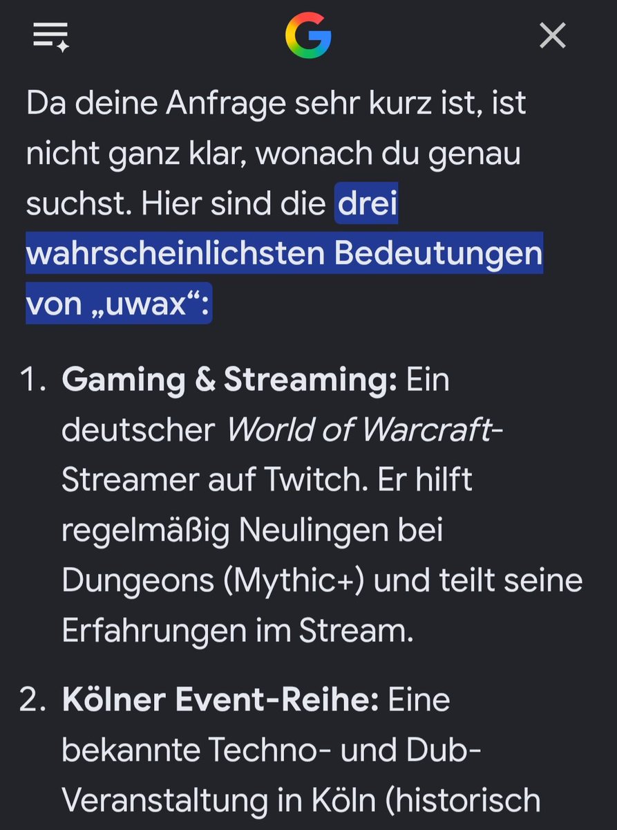 _uwax's tweet photo. Google weiß Sachen über mich die wusste ich selber noch nicht. Fühl mich ja wieder so Pro .. danke Google 😄 https://t.co/Keu6W5X9Lm