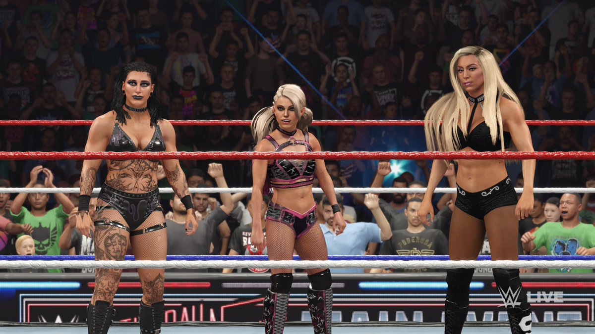 majingir's tweet photo. #SNME winner picks:
-Rhea Ripley, Charlotte Flair, Alexa Bliss
-Becky Lynch
-The Street Profits
-Ethan Page
-The Irresistible Forces https://t.co/JODRyGGwrH